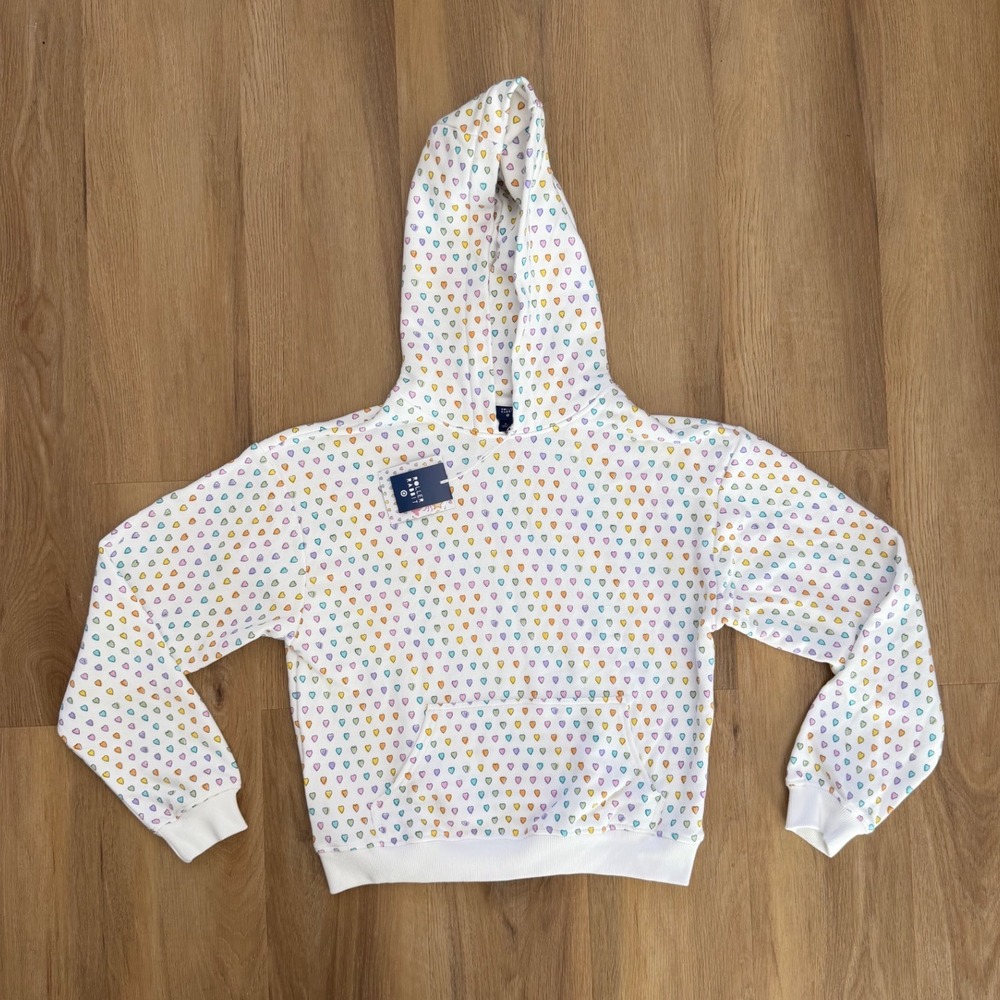 Roller Rabbit Target Collab‎ Rainbow disco Heart Hoodie S Limited Edition Rare